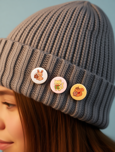 Набор значков «Зимние друзья» — милые аксессуары для создания праздничного настроения — фото 4