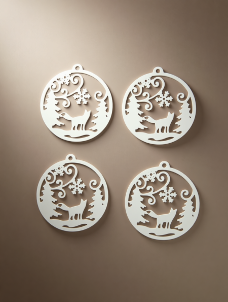 Ёлочная подвеска «Лиса» из набора «Сказки Зимнего Леса» – волшебный акцент для новогоднего убранства — фото 2