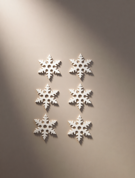 Набор ёлочных подвесок «Волшебные снежинки» – создайте зимнюю сказку! — фото 2